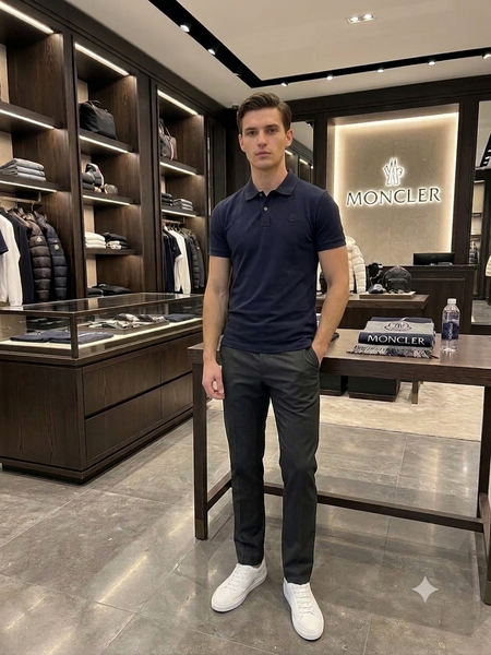 Premium Men's Navy Blue Polo T-Shirt | Regular Fit | Half Sleeve Casual Polo