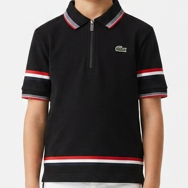 Kids Classic Half-Zip Pullover Sweatshirt with Signature Crocodile Logo