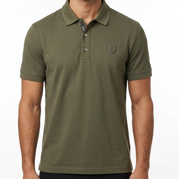 Men's Elegant Black Polo T-Shirt for Everyday Style