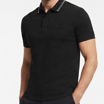 Men's Premium Black Polo T-Shirt  Embroidered Logo | Smart Casual Half Sleeve Tee