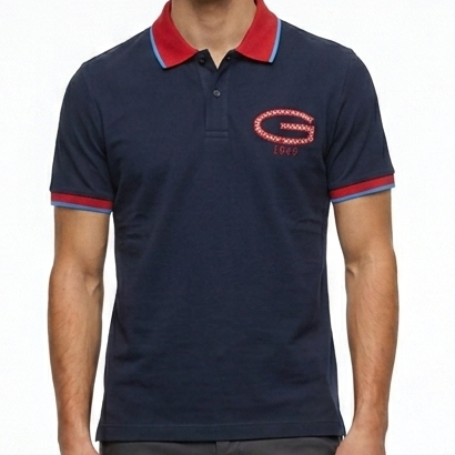 Branded  Classic Fit Navy blue Polo T-Shirt for Everyday Wear
