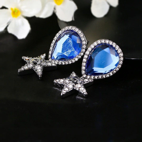 Metal, Resin & Strass Earring Jewel