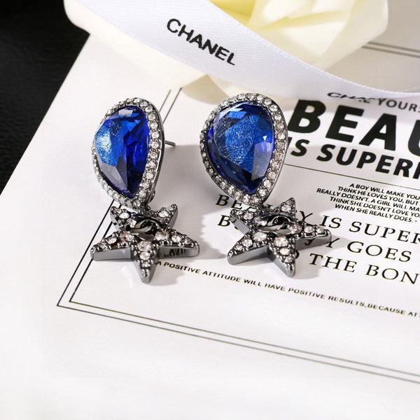 Metal, Resin & Strass Earring Jewel