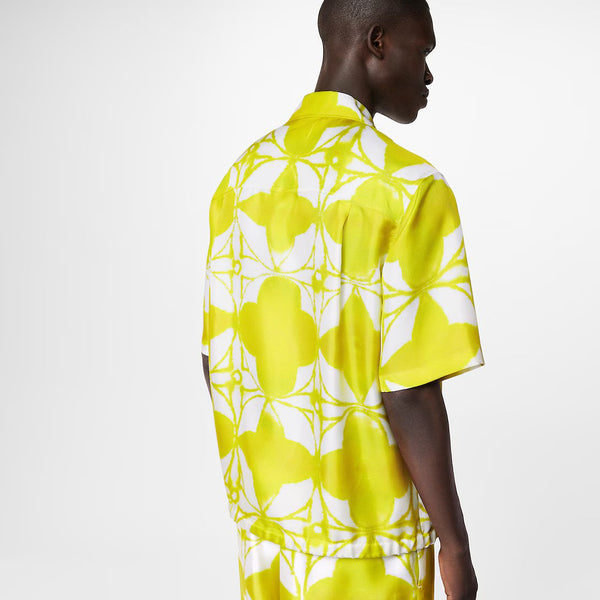 Branded Monogram Shibori Short-Sleeved Shirt