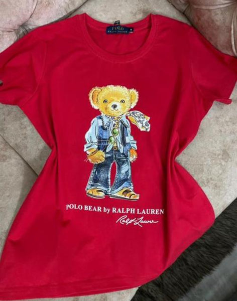 Big Fit Tuxedo Bear Tee for Women