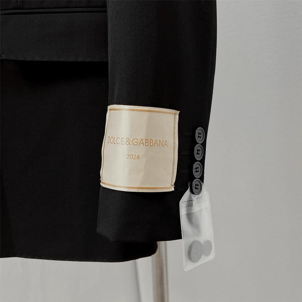 Luxury  Logo-Badge Blazer Pant Set