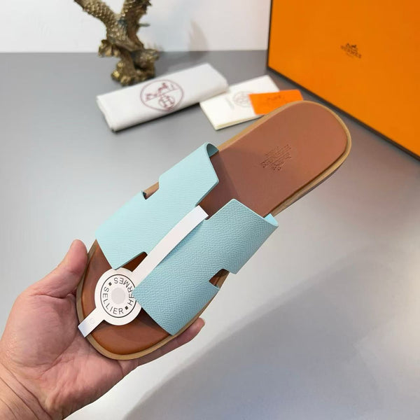Premium Branded  H Cut Style  Leather Slipper