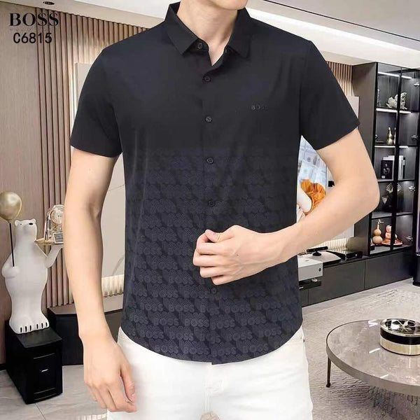 Premium Shaded Brand Signature  Half  Sleeve Shirt