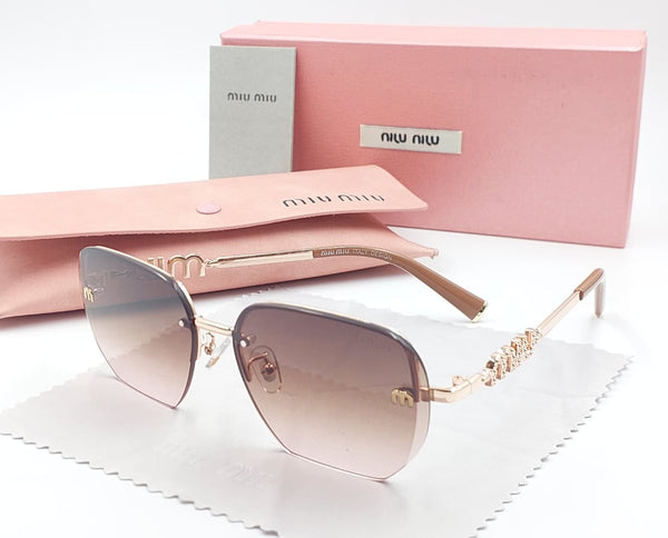 Luxury  Rimless Shaded Sunglass For Women