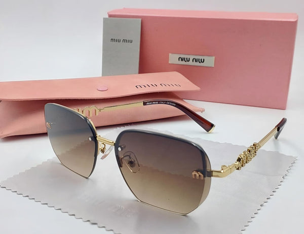 Luxury  Rimless Shaded Sunglass For Women