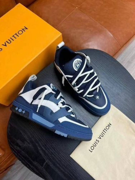 Men Branded Double Laces Skate Sneakers