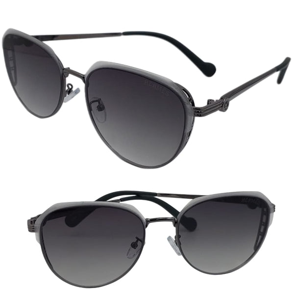 Gold Aviator Sunglasses with  Gradient Lenses for Women