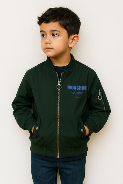 Premium Trendy Zip-Up Bomber with  Logo