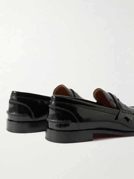 Premium Patent-Leather Penny Loafers