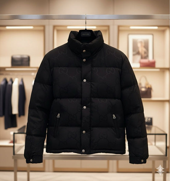 Luxury Black Puffer Jacket with Premium Warmth & Sleek Design