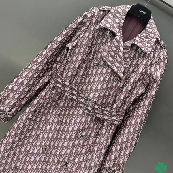 Elegant Designer Printed Trench Coat for Women