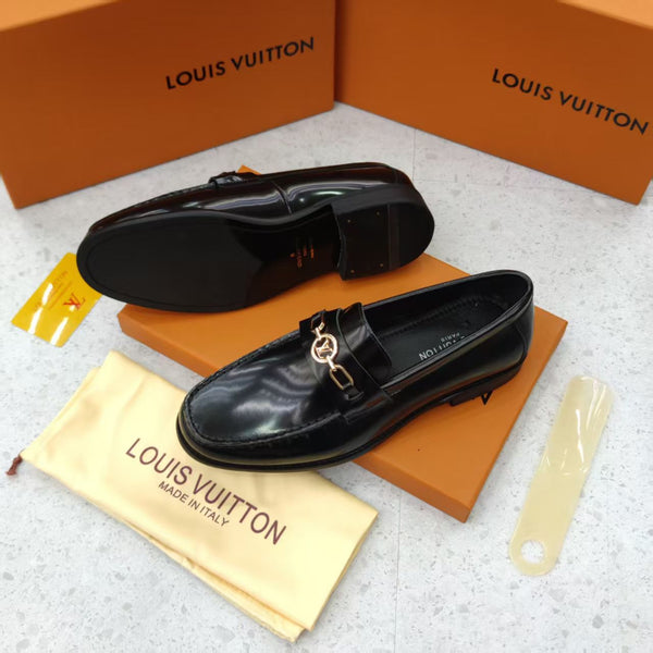 Men’s Premium Black Leather Loafers Classic Luxury Formal Style