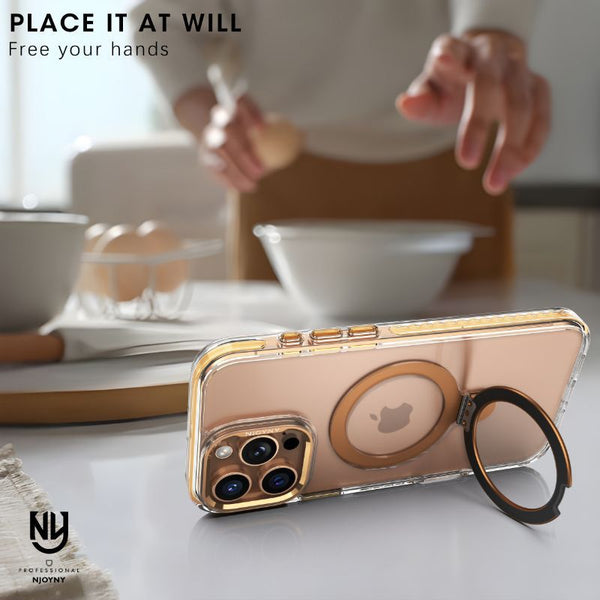 NY Phantom Armour 360° Rotating Kickstand MagSafe Case for iPhone 14,15 & 16 Series