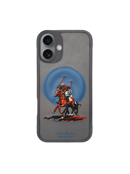 Santa Barbara Aubrey Series Embroided Leather Magsafe Case for iPhone 16 Series