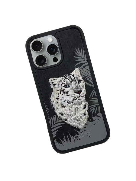 Santa Barbara Savanna Series Leopard Leather Case for iPhone 16 Series