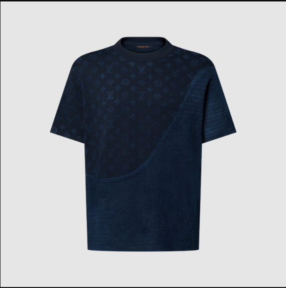 Men’s Premium Navy Blue Printed Regular Fit T-Shirt