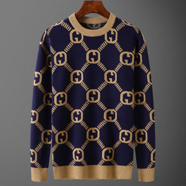 Premium Logo Pattern Effect Pullover