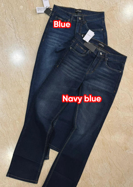 Men’s Classic Dark Blue Denim Jeans Comfortable & Everyday Stylish