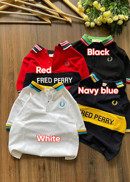 Kids Premium Polo T-Shirt Collection  Classic Color Block Design