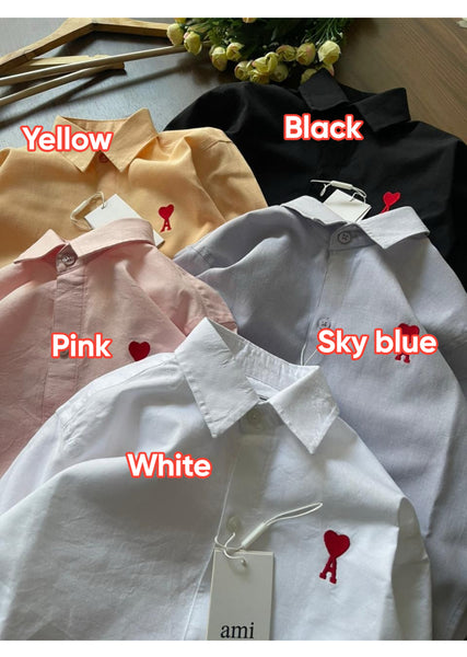 Premium Kids Black Shirt with Red Heart Logo