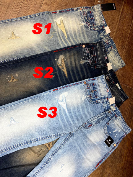 Premium Designer Lightly Distressed Denim