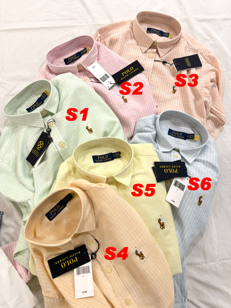 Women Premium Mint Green Striped Button-Down Shirt