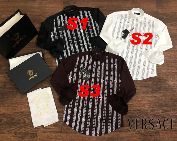 Premium Exclusive High-End Quality Geometric Pattern Long Sleeve Button Shirt