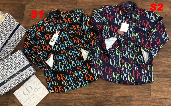 Premium Exclusive Long-Sleeve Button-Up Shirt – Multicolor All-Over Print Design
