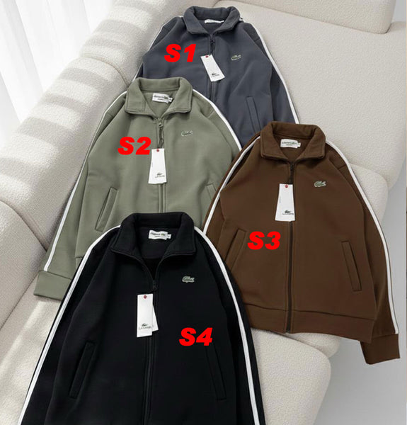Premium Exclusive High-End Authentic Zip-Up Track Jacket with Contrast Stripes
