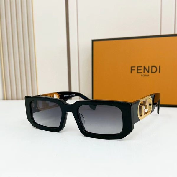 Hot Square Frame Retro Gradient Shades Men