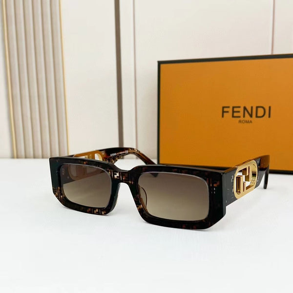 Hot Square Frame Retro Gradient Shades Men