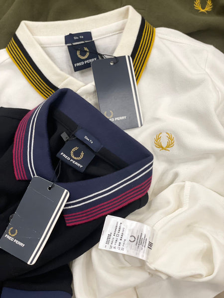 Premium Quality Striped Collar Polo Shirt