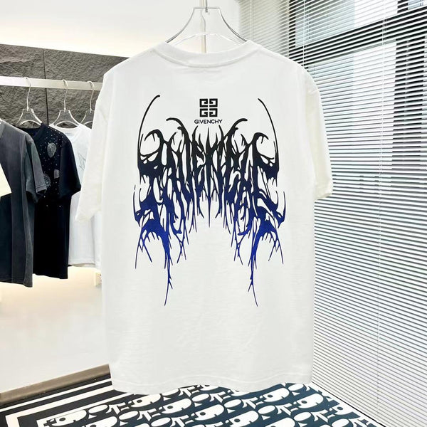 Branded Thorns Print Drop Shoulder  Tee