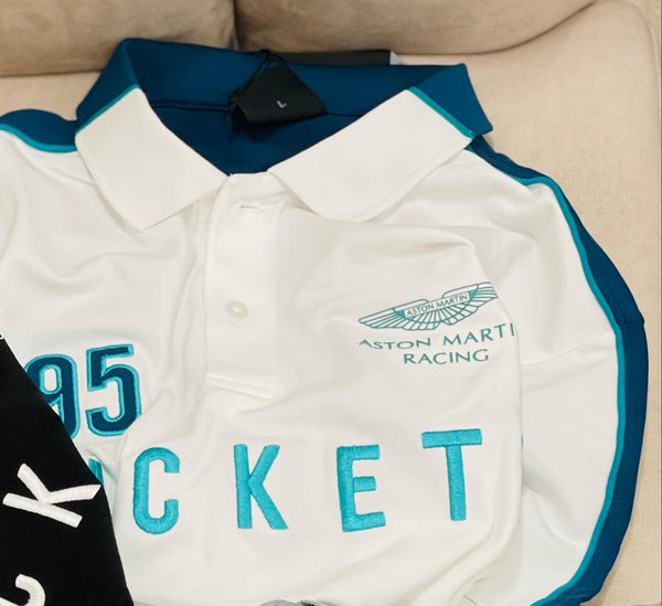 Kids Wear Aston Martin Embroidered Polo Tee