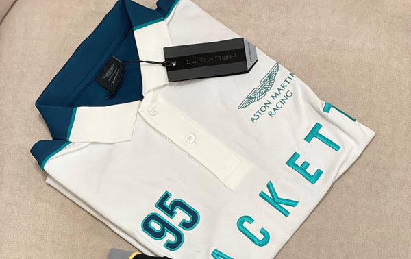 Kids Wear Aston Martin Embroidered Polo Tee