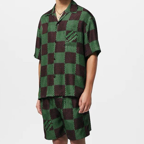 Premium Open Collar Short-Sleeved Co-Ordinator
