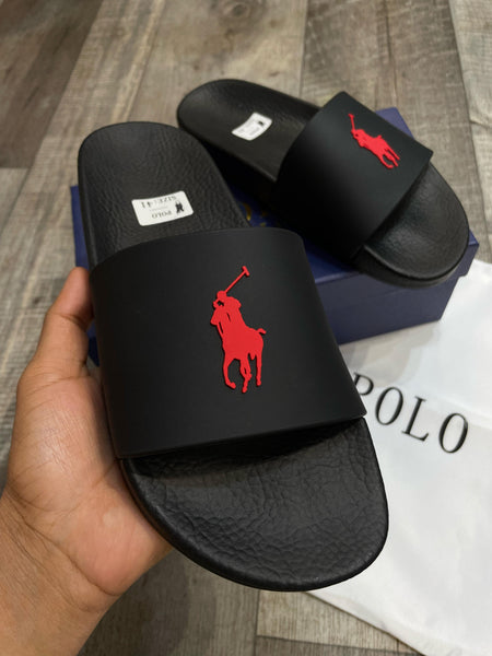 Men Black Signature Logo  Slide