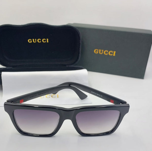 Rectangular Frame Branded Sunglasses