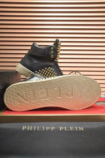 Nappa Leather Mid-Top Sneakers Studs