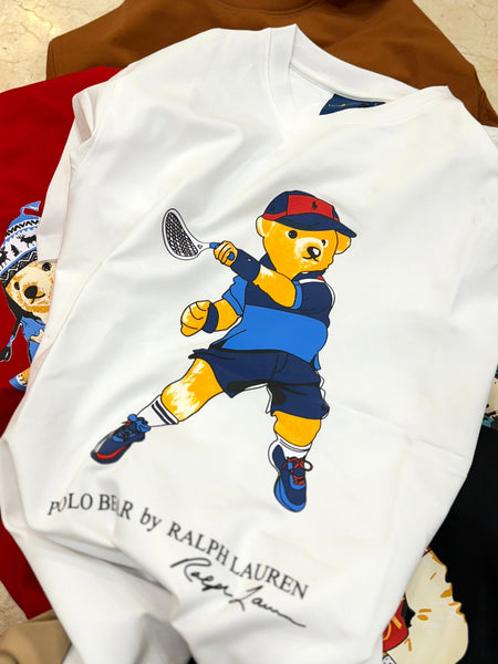 Premium  Round Neck Printed   Bear T-shirt