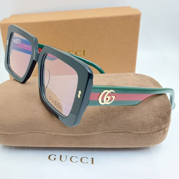 Premium Eyewear Square Oversized Frame with GG Logo