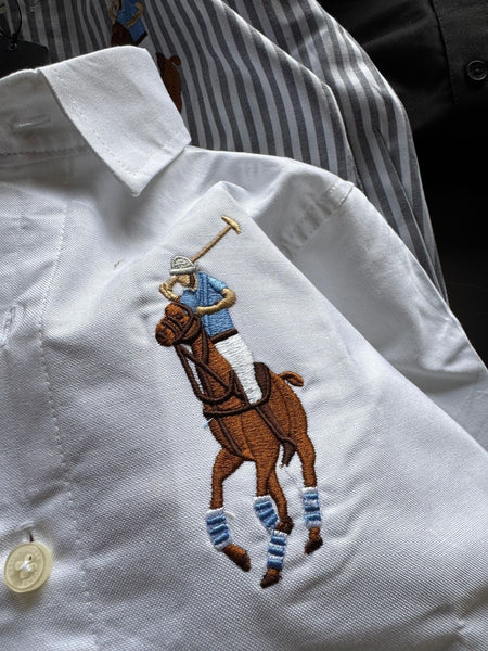 Kids' Classic Embroidered Polo Player Logo Shirts Timeless Elegance, Iconic Style