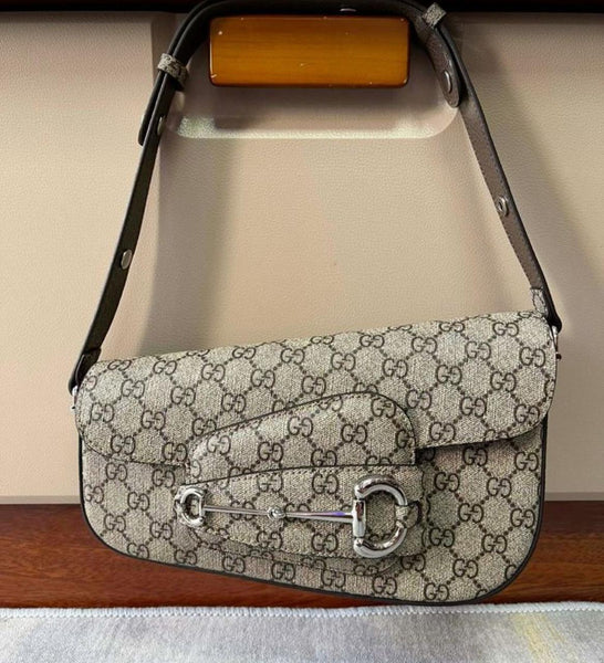 Luxury  Horsebit 1955 Shoulder Taupe Small Sleek and Trendy Shoulder Bag