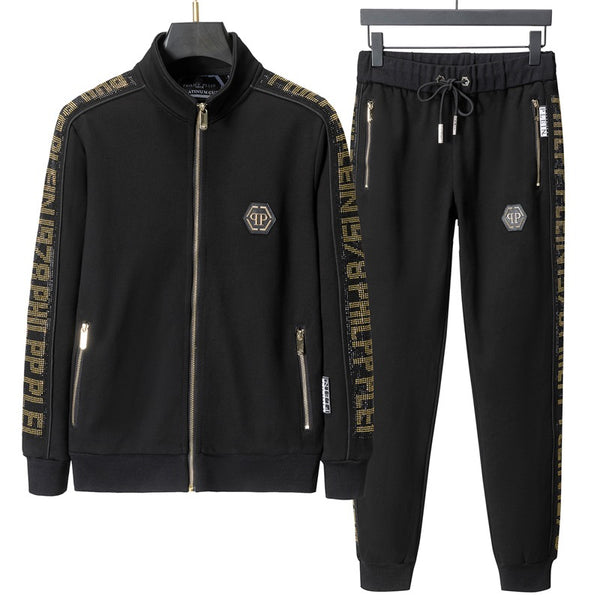 Luxury Branded Embellished Logo  Track-Set
