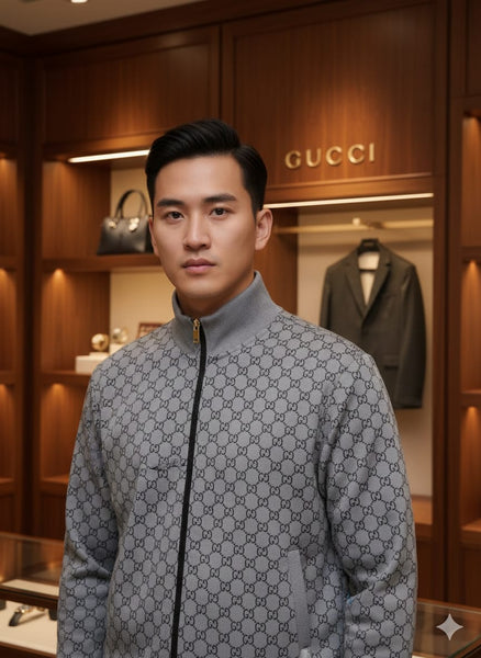 GG Monogram Bomber Jacket  Timeless Elegance Meets Modern Edge